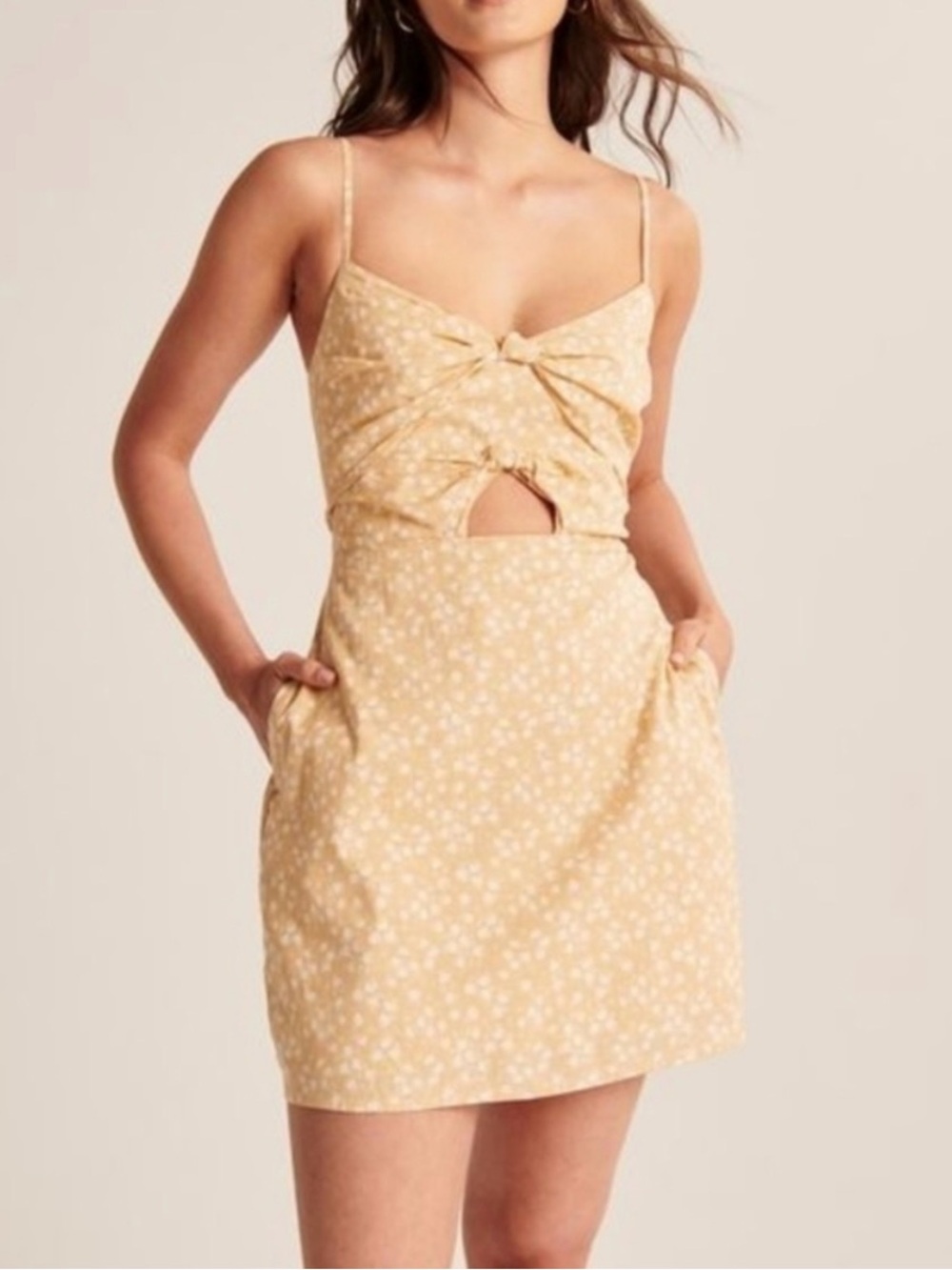 Abercrombie and Fitch Butter Yellow Mini Dress